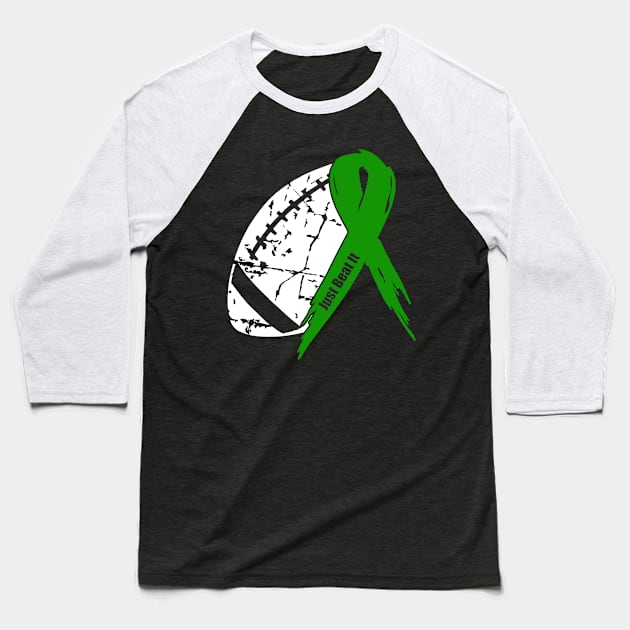 Mental Illness Awareness Football Ribbon Baseball T-Shirt by KHANH HUYEN